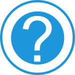 question mark blue