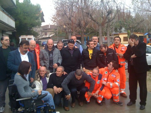 Gli uomini della Croce Verde di Villa Rosa