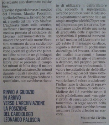 morosini decisione del gip